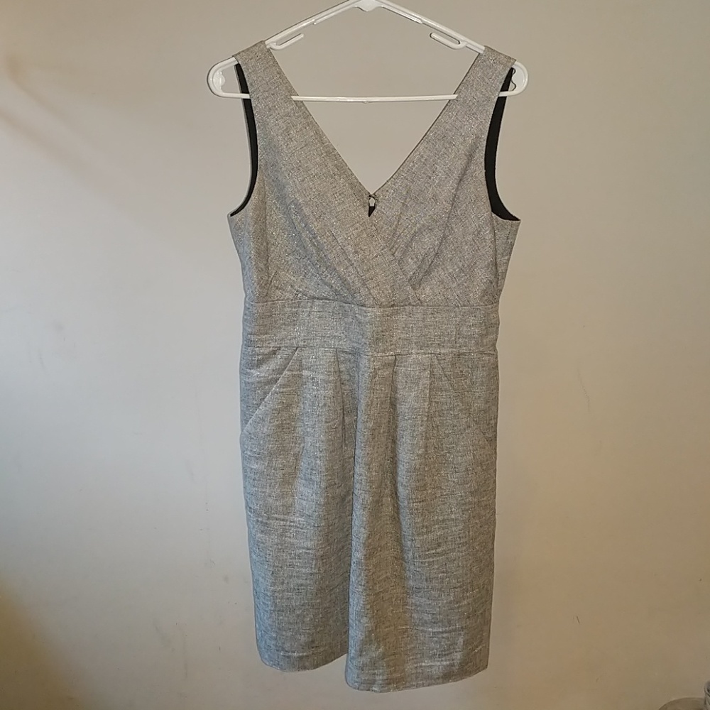 Silver shimmering Ann Taylor LOFT dress Small